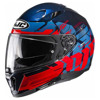 Foto: Motorhelm HJC, I70 Alligon Blauw-Rood