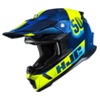 Foto: C50 Dash Crosshelm Blauw-Geel