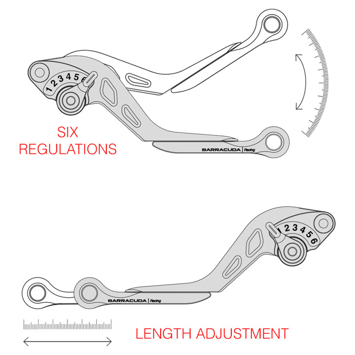 Foto: Brake-clutch Lever Kit Ducati Monster 620 , Ducati Monster S2r 800