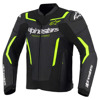 Foto: GP Force V2 Airflow Leren Motorjas Zwart-Geel