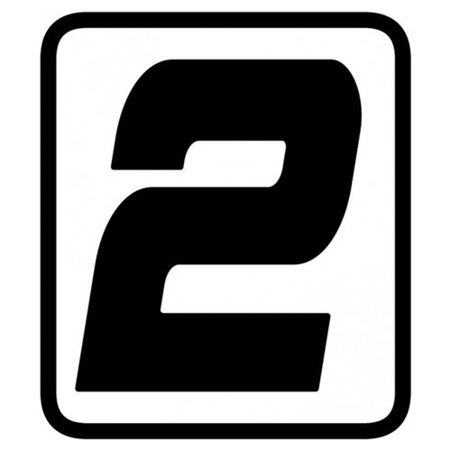 Sticker Cijfer  -2- (per stuk)