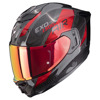 Foto: EXO-1500 Carbon Air Platted Integraalhelm Zwart-Rood