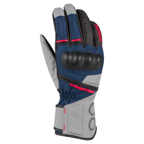 Bering Siberia Gloves Grey/Blue/Red