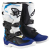 Foto: Tech 3S Youth Crosslaarzen Wit-Zwart-Blauw