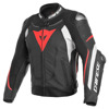 Foto: SUPER SPEED 3 PERF. LEATHER JACKET Zwart-Wit-Rood