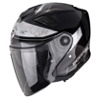 Foto: EXO-GT Jet Carbon Crest Jethelm Zwart-Zilver